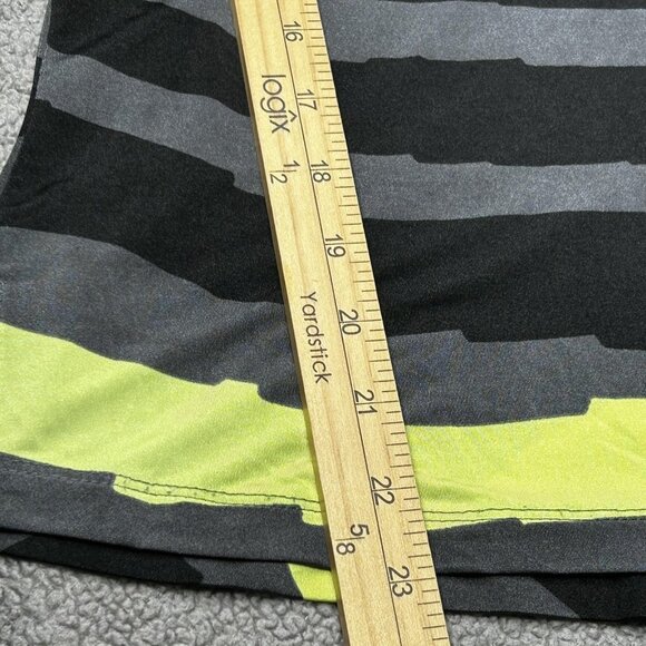 Jamie Sadock Polo Shirt Womens Medium Black Neon Abstract Golf Stretch Tennis - Picture 11 of 11